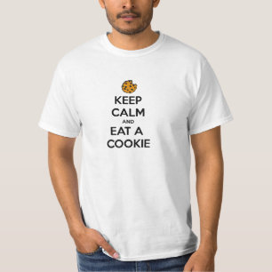 behalten Sie ruhig und essen Sie T-Shirt