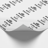BEHALTEN SIE RUHIG UND ESSEN SIE TACOS GESCHENKPAPIER (Ecke)