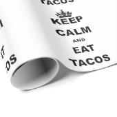 BEHALTEN SIE RUHIG UND ESSEN SIE TACOS GESCHENKPAPIER (Rolleneckpunkt)