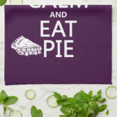 Behalten Sie ruhig und essen Sie Torte Geschirrtuch (Gefaltet)