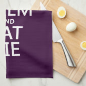 Behalten Sie ruhig und essen Sie Torte Geschirrtuch (Viertel Falte)