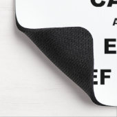 BEHALTEN SIE RUHIG UND ESSEN SIE TROCKENFLEISCH MOUSEPAD (Ecke)