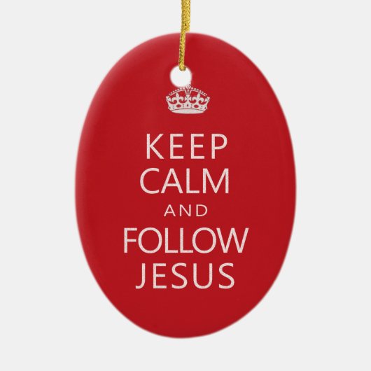 Behalten Sie ruhig und folgen Sie christlichem Keramikornament (Vorne)
