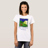Behalten Sie ruhig und gehen Sie Campings-T - T-Shirt (Vorne ganz)