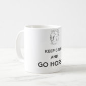BEHALTEN SIE RUHIG UND GEHEN SIE PFERD KAFFEETASSE (Vorderseite Links)