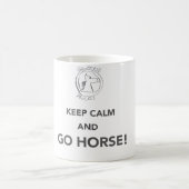 BEHALTEN SIE RUHIG UND GEHEN SIE PFERD KAFFEETASSE (Mittel)