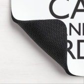 Behalten Sie ruhig und gehen Sie Vogelbeobachtung Mousepad (Ecke)