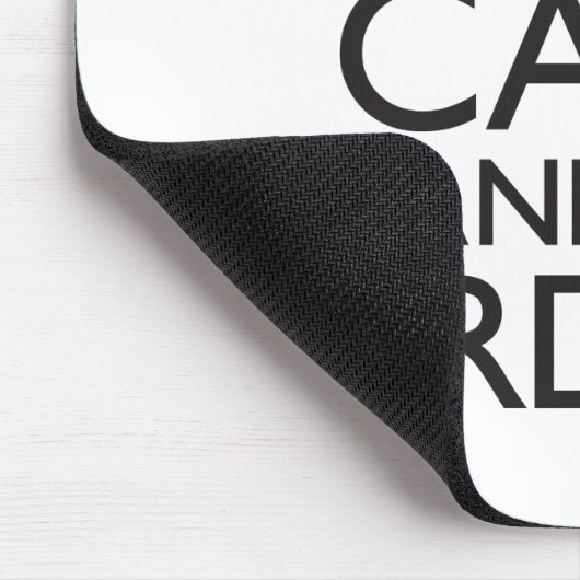 Behalten Sie ruhig und gehen Sie Vogelbeobachtung Mousepad (Ecke)