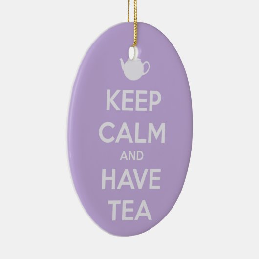 Behalten Sie ruhig und haben Sie Keramikornament (Rechts)