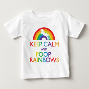 Behalten Sie ruhig und kacken Sie Baby T-shirt