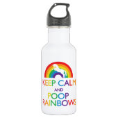 Behalten Sie ruhig und kacken Sie Trinkflasche (Vorderseite)