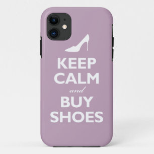Behalten Sie ruhig und kaufen Sie Schuhe (blasses Case-Mate iPhone Hülle