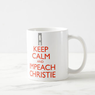 Behalten Sie ruhig und klagen Sie Christie an Kaffeetasse