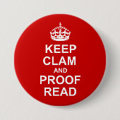 Behalten Sie ruhig und lesen Sie Knopfes Button (Vorderseite)