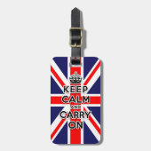 behalten Sie ruhig und machen Sie Gepäckanhänger (Vorderseite vertikal)