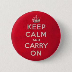 Behalten Sie ruhig und machen Sie Knopf weiter Button