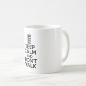 Behalten Sie ruhig und machen Sie Kricket weiter Kaffeetasse (VorderseiteRechts)