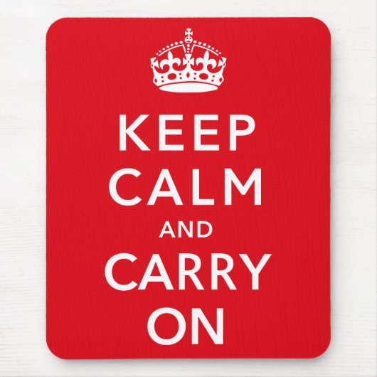 Behalten Sie ruhig und machen Sie Mousemat weiter Mousepad (Vorne)