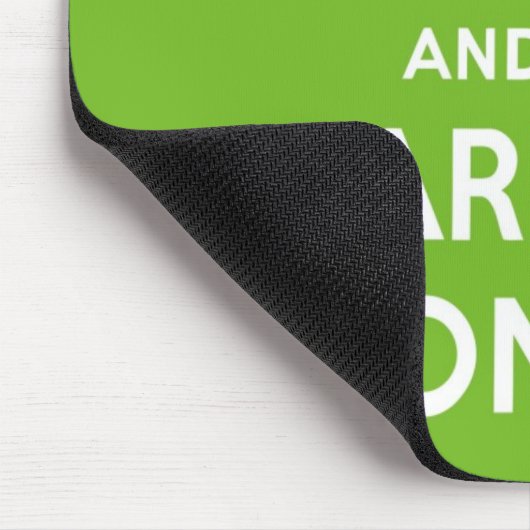 Behalten Sie ruhig und machen Sie Mousepad weiter (Ecke)