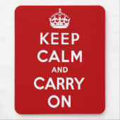 Behalten Sie ruhig und machen Sie Mousepad weiter (Vorne)