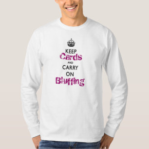 Behalten Sie ruhig und machen Sie Poker-coole T-Shirt