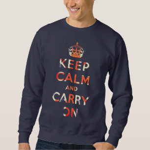 behalten Sie ruhig und machen Sie Sweatshirt