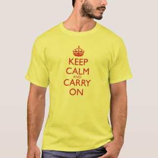 Behalten Sie ruhig und machen Sie T-Shirt