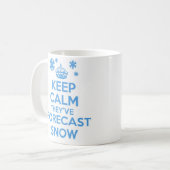 Behalten Sie ruhig und machen Sie Tasse - Schnee (Vorderseite Links)