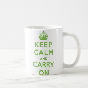 Behalten Sie ruhig und machen Sie Tasse weiter