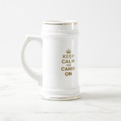 Behalten Sie ruhig und machen Sie Tasse weiter (Links)