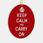 Behalten Sie ruhig und machen Sie Verzierung Keramikornament (Rechts)