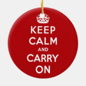 Behalten Sie ruhig und machen Sie Verzierung Keramikornament (Hinten)
