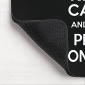 Behalten Sie ruhig und nennen Sie Plage-Kontrolle Mousepad (Ecke)