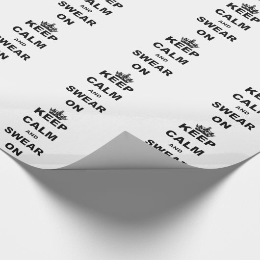 BEHALTEN Sie RUHIG UND SCHWÖREN Sie ON.png Geschenkpapier (Ecke)