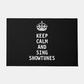 Behalten Sie ruhig und singen Sie Showtunes Fußmatte
