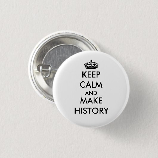 Behalten Sie ruhig und stellen Sie den Button (Vorne & Hinten)