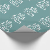 Behalten Sie ruhig und tragen Sie Affen - alle Geschenkpapier (Ecke)