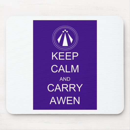 Behalten Sie ruhig und tragen Sie Awen Mousepad (Vorne)