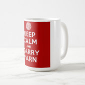 Behalten Sie ruhig und tragen Sie Garn Kaffeetasse (VorderseiteRechts)