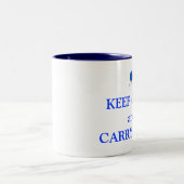 Behalten Sie ruhig und tragen Sie Garn Zweifarbige Tasse (Mittel)