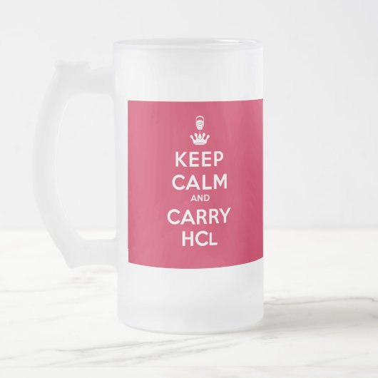 Behalten Sie ruhig und tragen Sie HCL Mattglas Bierglas (Links)