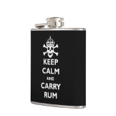Behalten Sie ruhig und tragen Sie Rum Flachmann (Links)