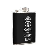 Behalten Sie ruhig und tragen Sie Rum Flachmann (Rechts)