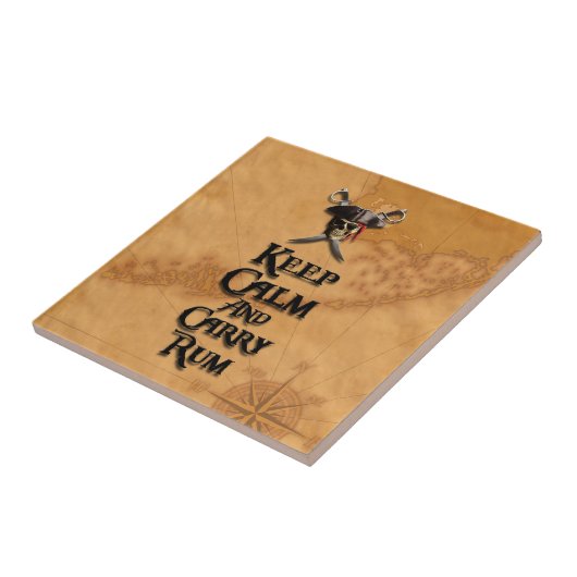 Behalten Sie ruhig und tragen Sie Rum Fliese (Seite)