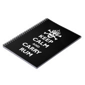 Behalten Sie ruhig und tragen Sie Rum Notizblock (Linke Seite)