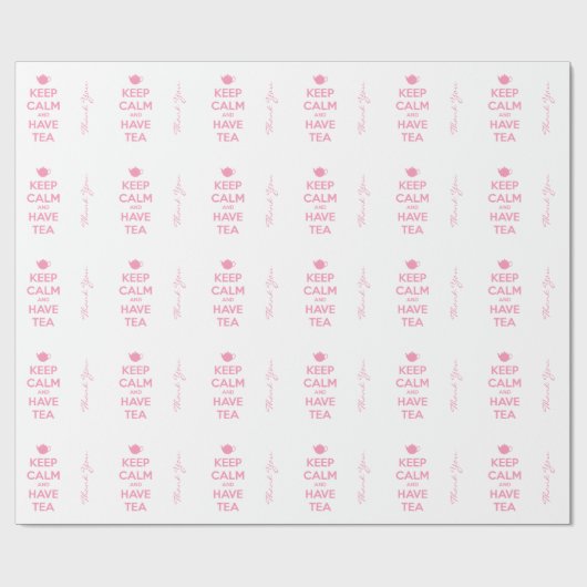 Behalten Sie ruhig und trinken Sie den Geschenkpapier (Flach)