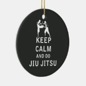 Behalten Sie ruhig und tun Sie Jiu-Jitsu Keramik Ornament (Rechts)