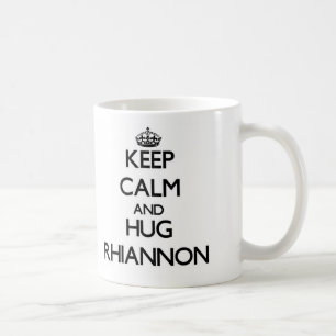 Behalten Sie ruhig und UMARMUNG Rhiannon Kaffeetasse