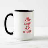 Behalten Sie ruhig und Umarmung Ryder Tasse (Links)