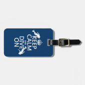 Behalten Sie ruhig und (Unterwasseratemgerät) Gepäckanhänger (Vorderseite horizontal)